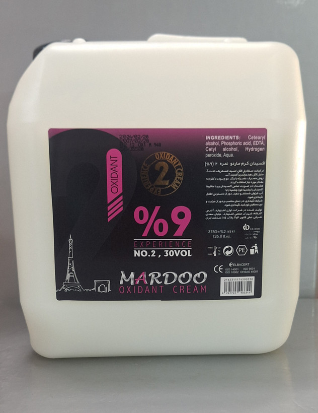 اکسیدان9% ماردو، بدون آمونیاک 4 لیتری