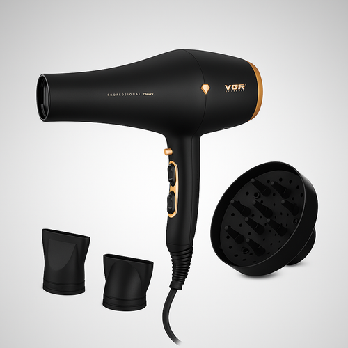 سشوار موتور سنگین وی جی آر مدل VGR V-462 مشکی