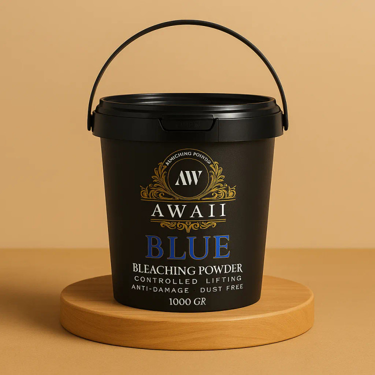 پودر دکلره کراتینه آبی آوائی 1000گرم،ضدزردی