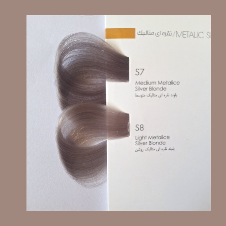 رنگ مو ماردو، رنگ نقره ای متالیک