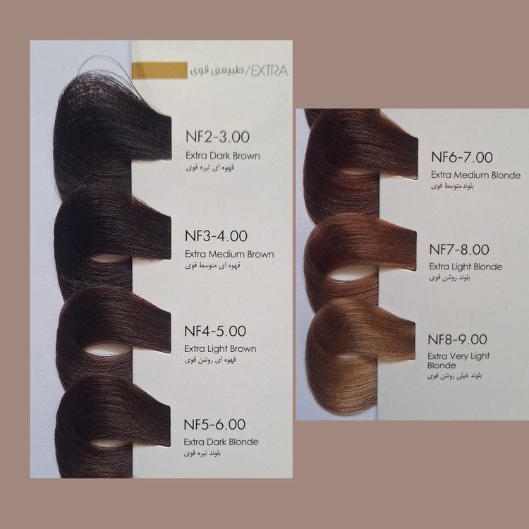 رنگ مو ماردو، رنگ مو طبیعی قوی، NF