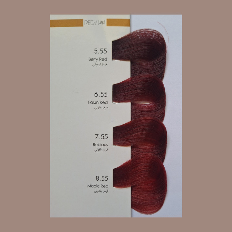 رنگ مو ماردو ، رنگ مو قرمز